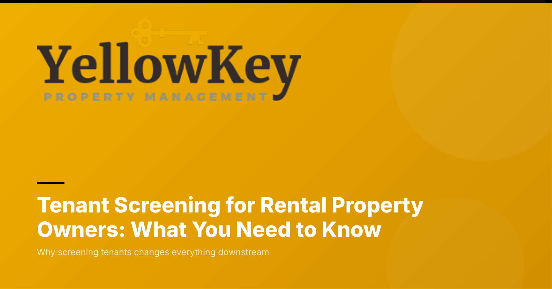 Tenant Screening for Rental Property Owners: What You Need to Know